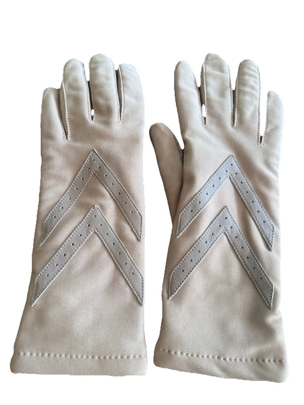 Vintage Isotoner Light Brown Driving Gloves Aris Thinsulate Flex One Size Womens